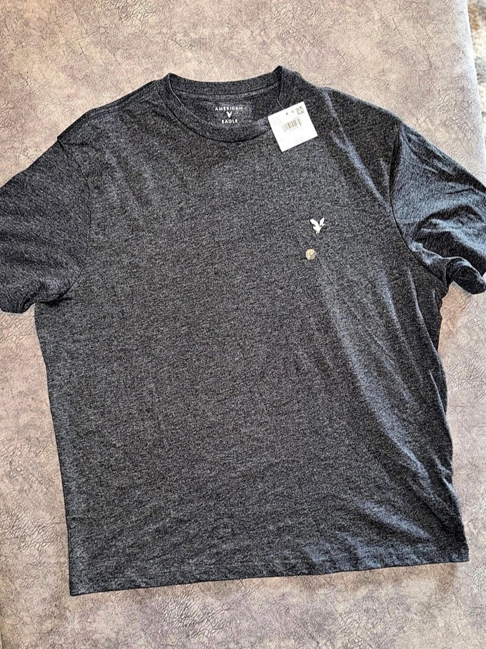 American Eagle Super Soft Standard Fit T-Shirt Gray XL NWT Short Sleeve Tee